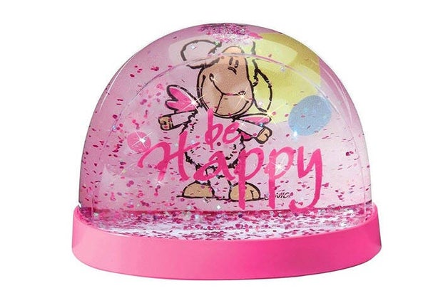 Nici Glitterglobe Be Happy 7x9cm
