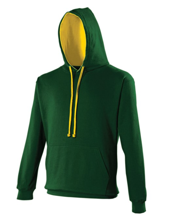 Scoutcentrum Buitenzorg Tweekleuren Hoodie (zonder Rits), Unisexmodel