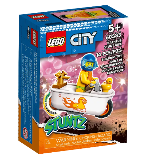 LEGO City 60333 Stuntz Badkuip stuntmotor