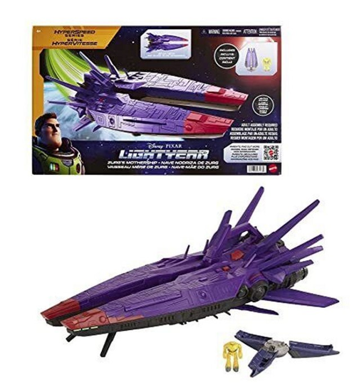 Disney Lightyear  Speelset Zurgs Moederschip Ruimteschip + Figuur met licht en lanseer