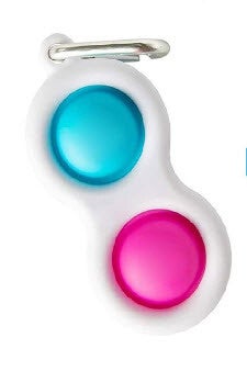 Magic Fidget Toys Simple Dimple Sleutelhanger assorti kleuren combi