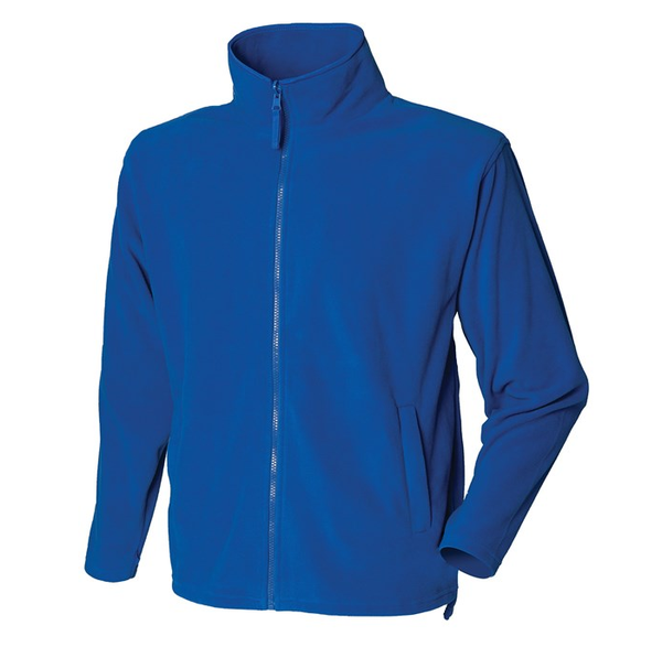 Henbury HB850 Microfleece jacket Royal Blue of Vived Blue