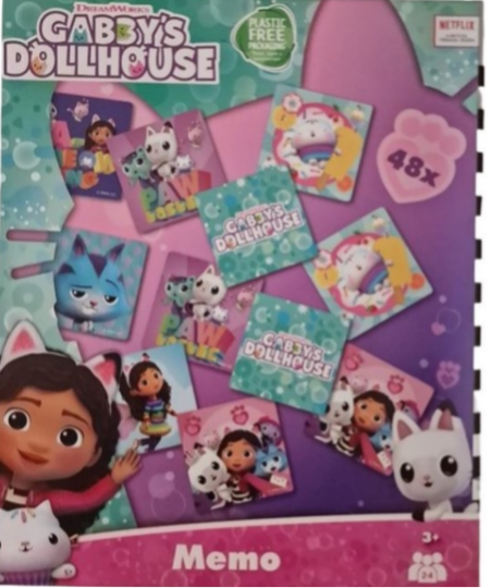 Gabby’s Dollhouse Memo spel - 48 kaartjes