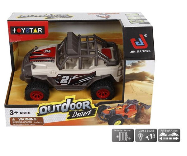 Outdoor Woestijnjeep Jeep - Outdoor Desert Jeep met licht en geluid Pull-back