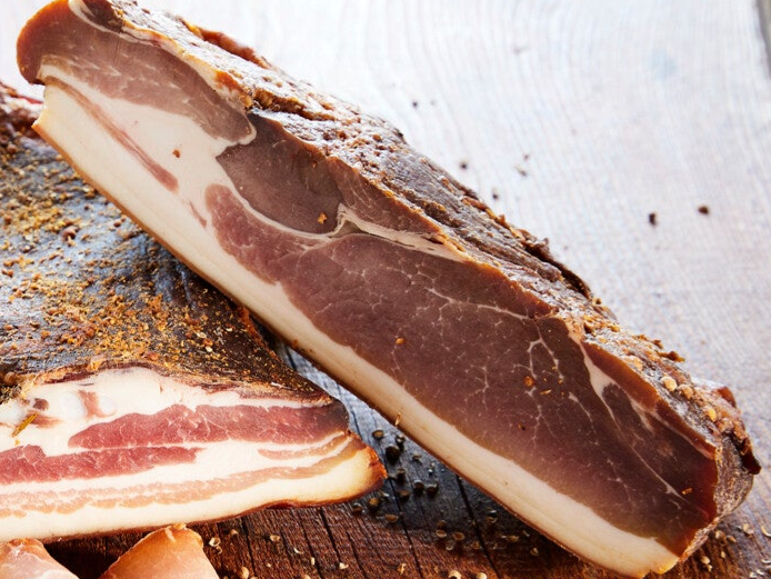 Lard de jambon fumé