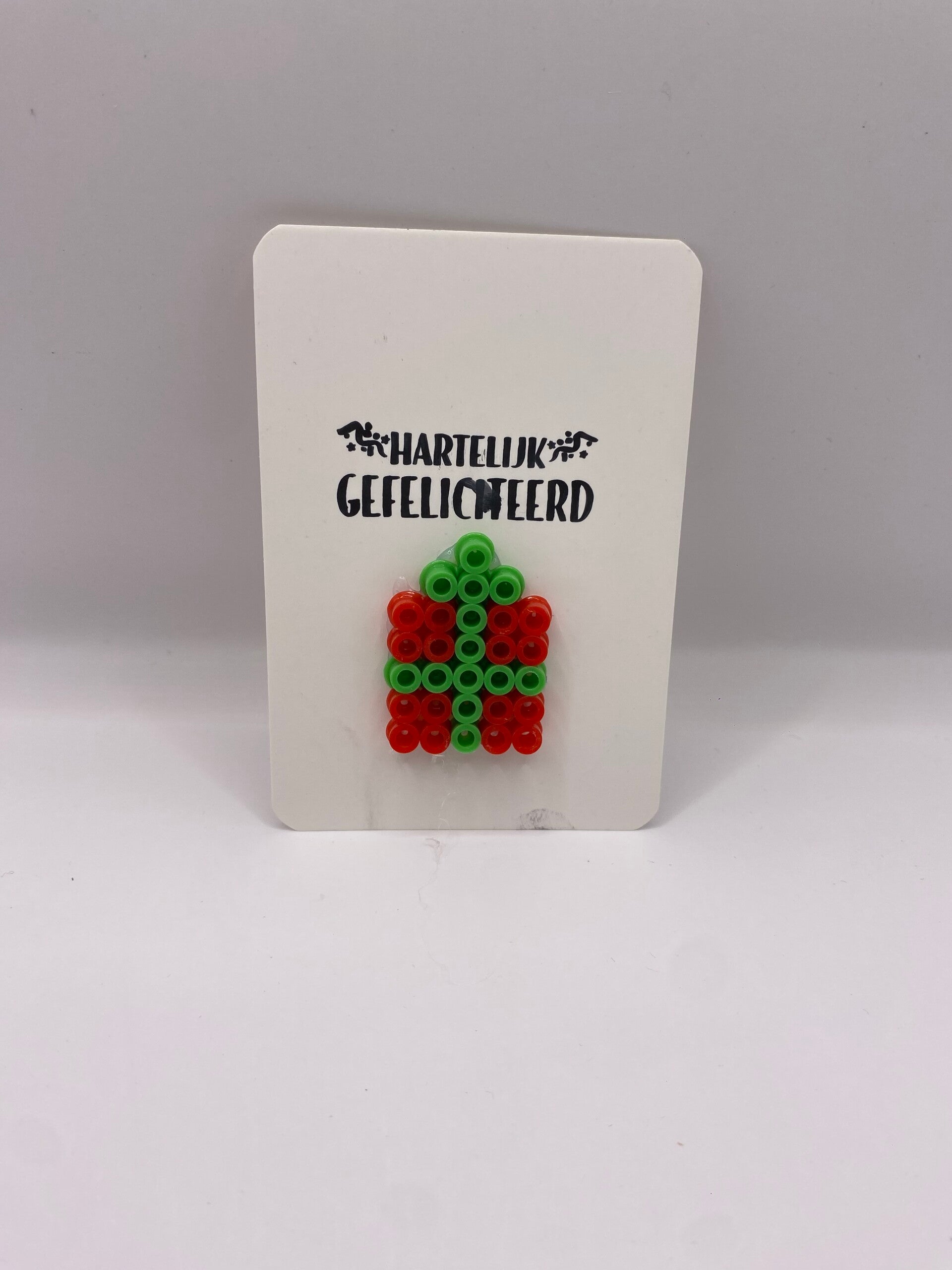 Kaartje small gefeliciteerd kado