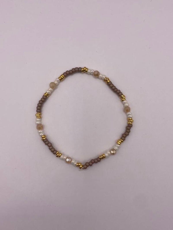 Armbandje bruin/taupe