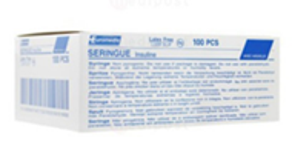 Seringue insuline avec aiguille 29G
