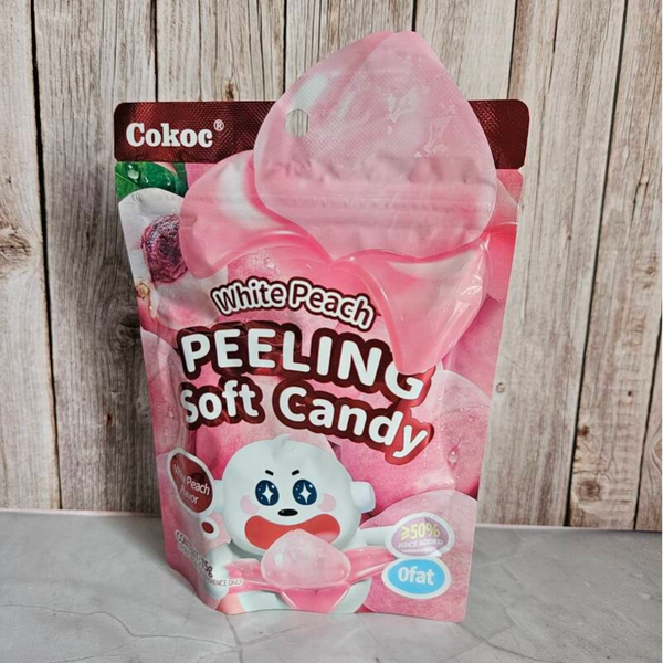 Cokoc Peeling Soft Candy - White Peach - 60g
