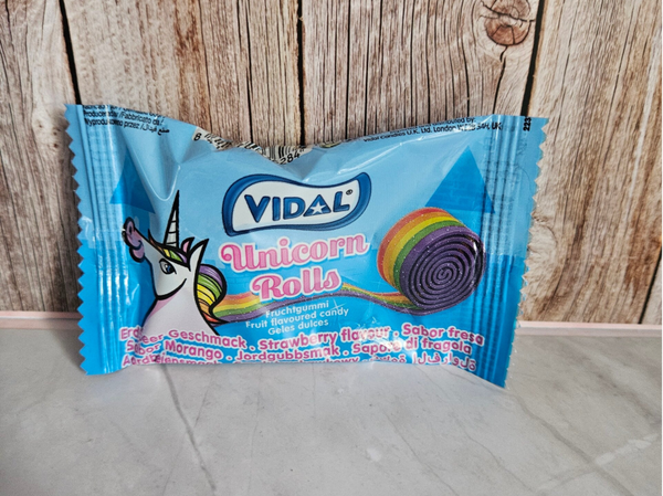 Rolla Belta Unicorn - mehrfarbige Fruchtgummirolle - 19 g
