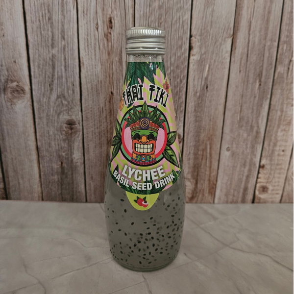 Thai Tiki Basil Seed Drink - Lychee - 290ml