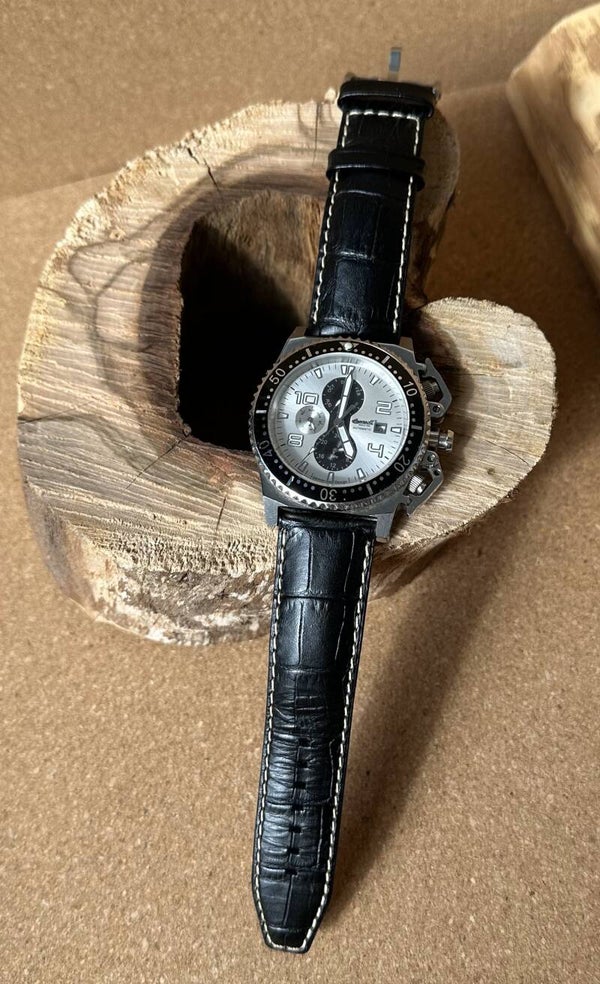 Ingersoll Black Leather Watch