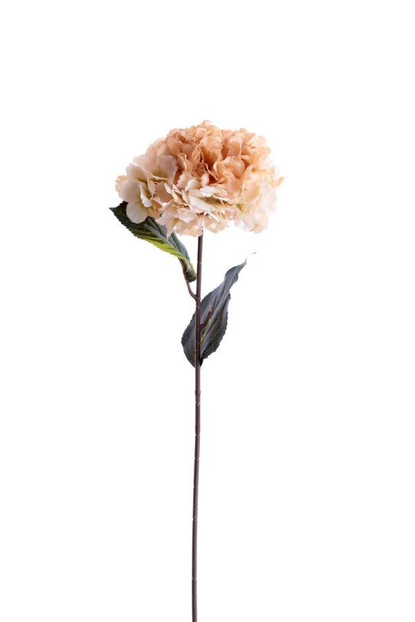 Kunstbloem HORTENSIA perzik-creme