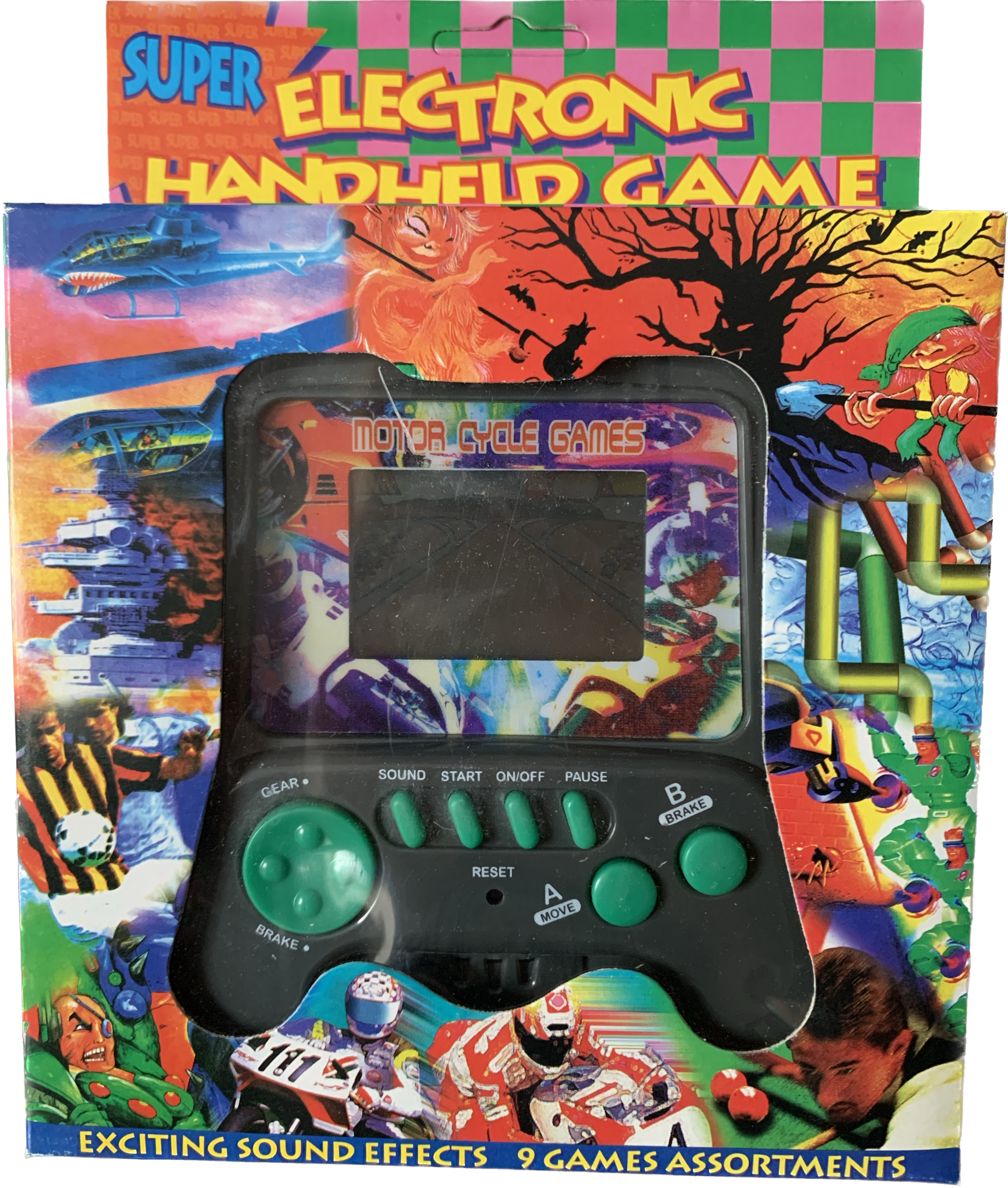 Handheld Motor Cycle Games schwarz