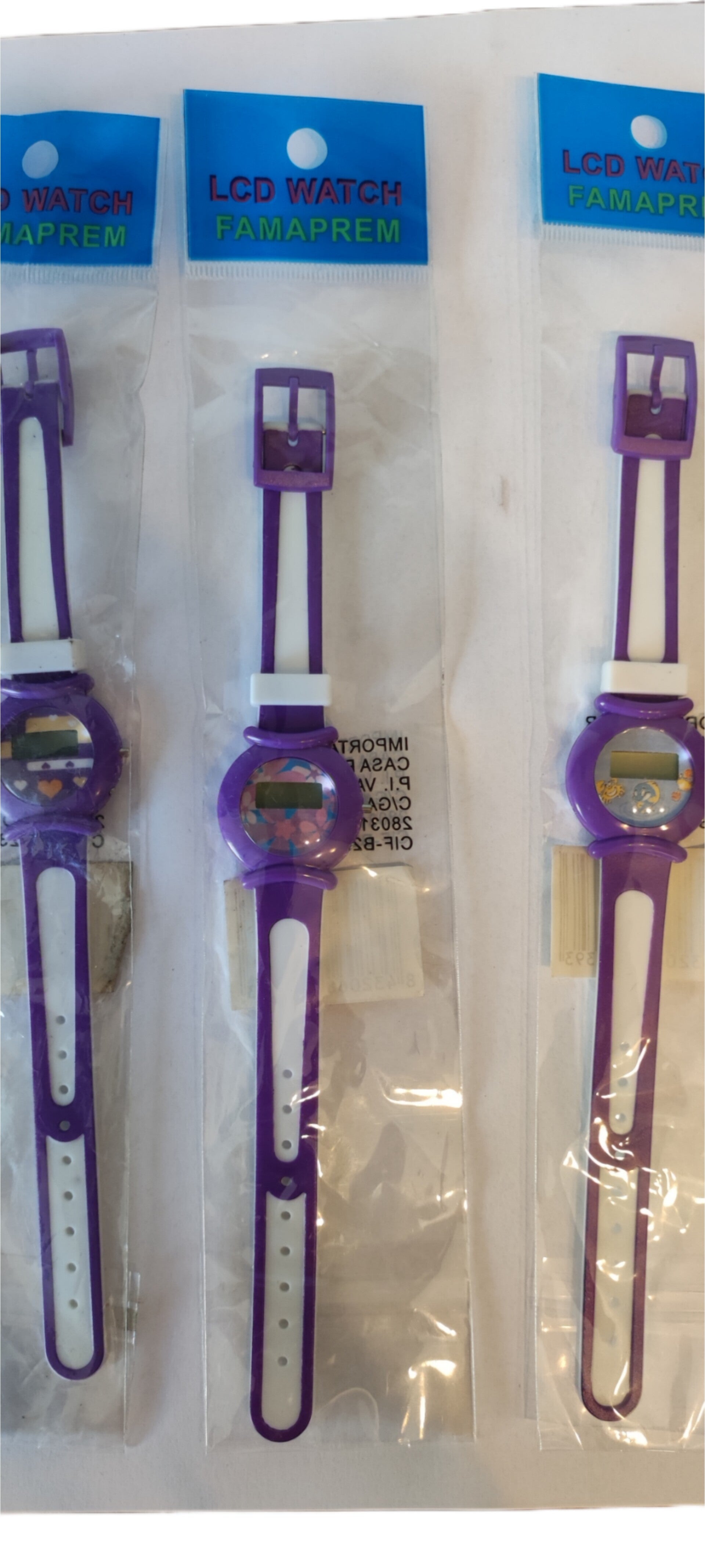 LCD Uhren lila