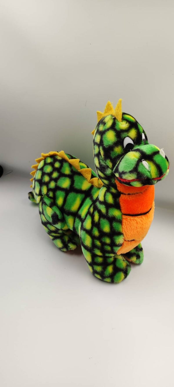 Vintage Dino grün orange