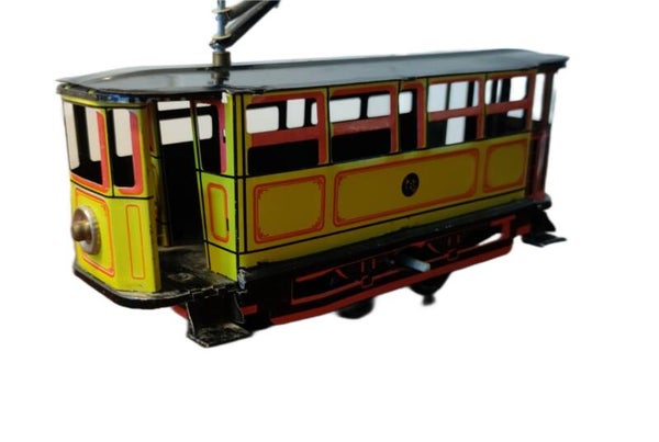 Alte Dtraßenbahn Blechspielzeug