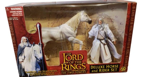 TOYBIZ Herr der Ringe Gandalf on Shadowfax