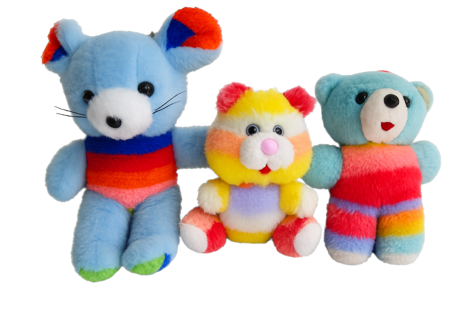 Trio Regenbogen Stofftiere