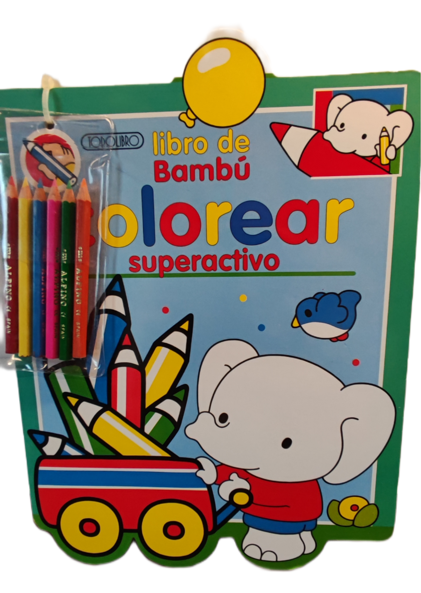 Vintage Malbuch mit Stiften