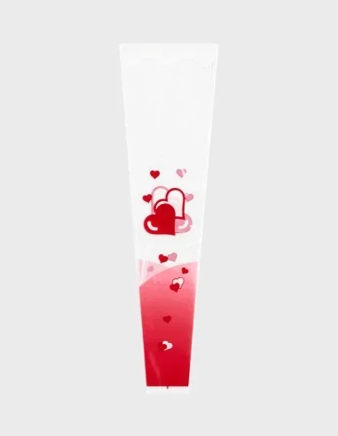 Bolsa de Bouquet 1 Tallo - Corazón Doble