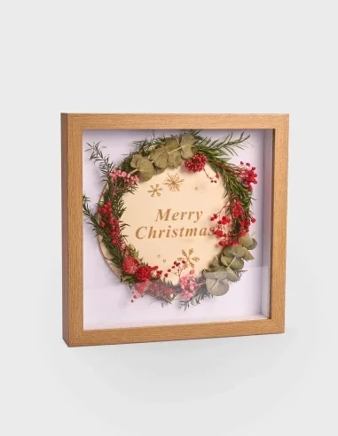 Marco flores secas - Merry Christmas