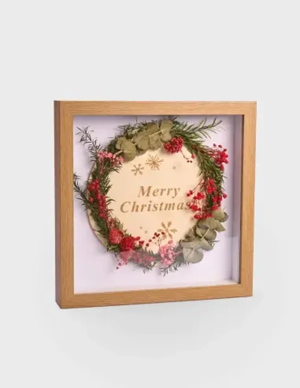 Marco flores secas - Merry Christmas