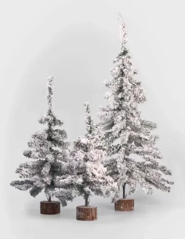 Árbol navidad nevado