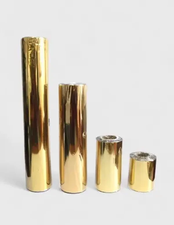 Bobina de tubo ceiofán doble oro