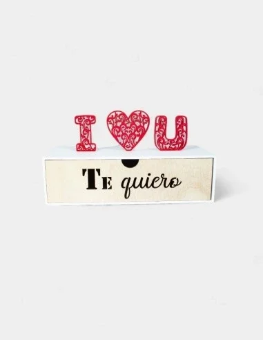 Caja Madera I Love U