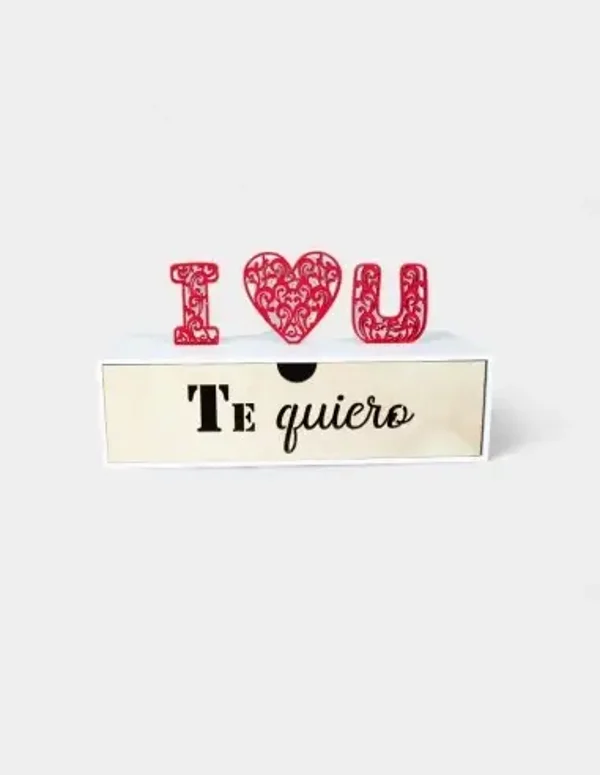Caja Madera I Love U