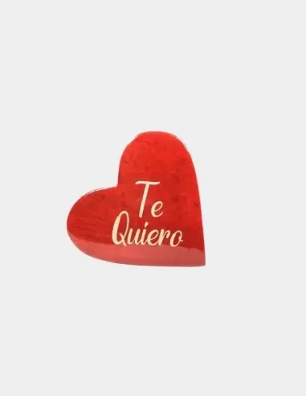 Adorno corazón madera te quiero