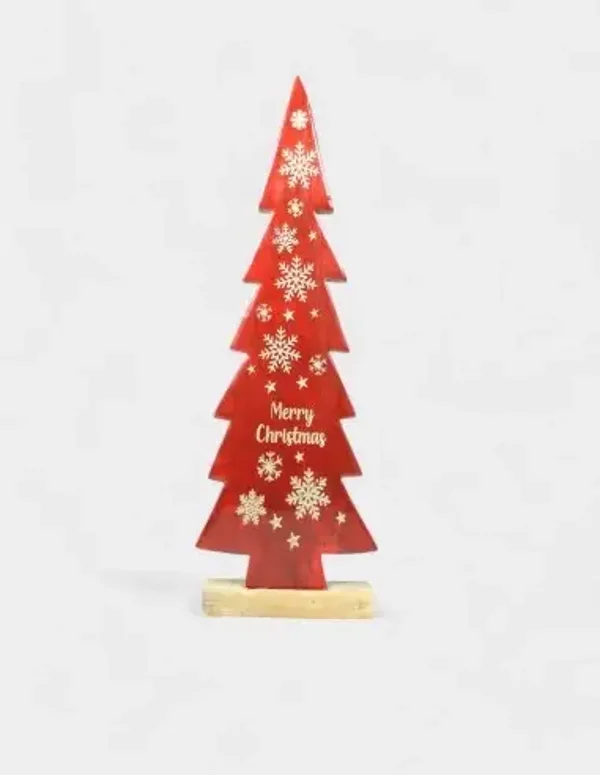 Adorno árbol de madera merry christmas