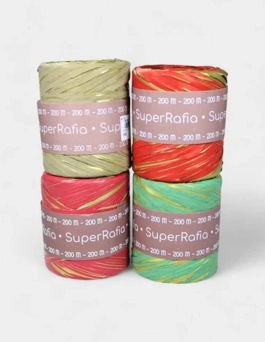 Rafia sintética bicolor