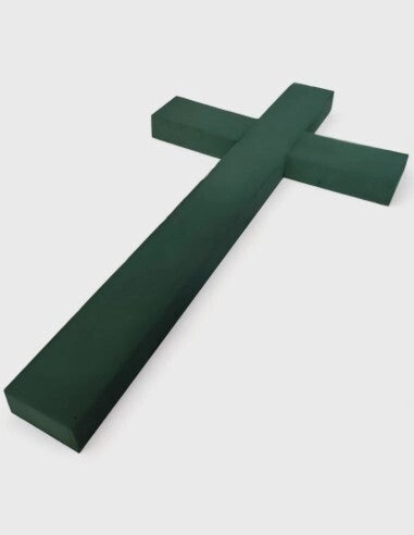 Cruz esponja base madera