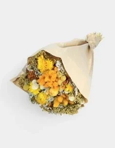 Bouquet seco redondo amarillo mod. B