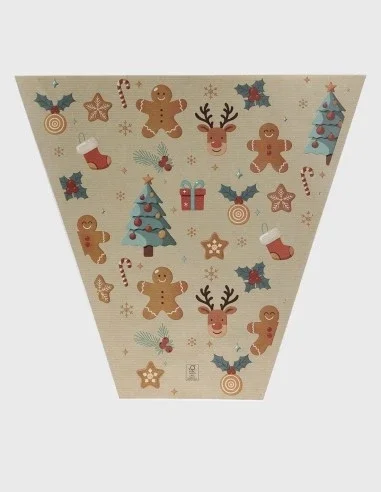 Bolsas Papel Kraft Natural Navidad