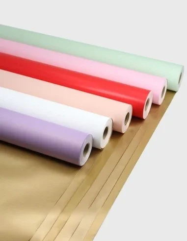 Rollo celofán bicolor oro