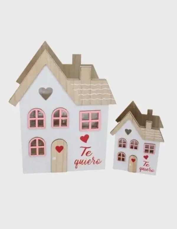 Caja casa madera Set