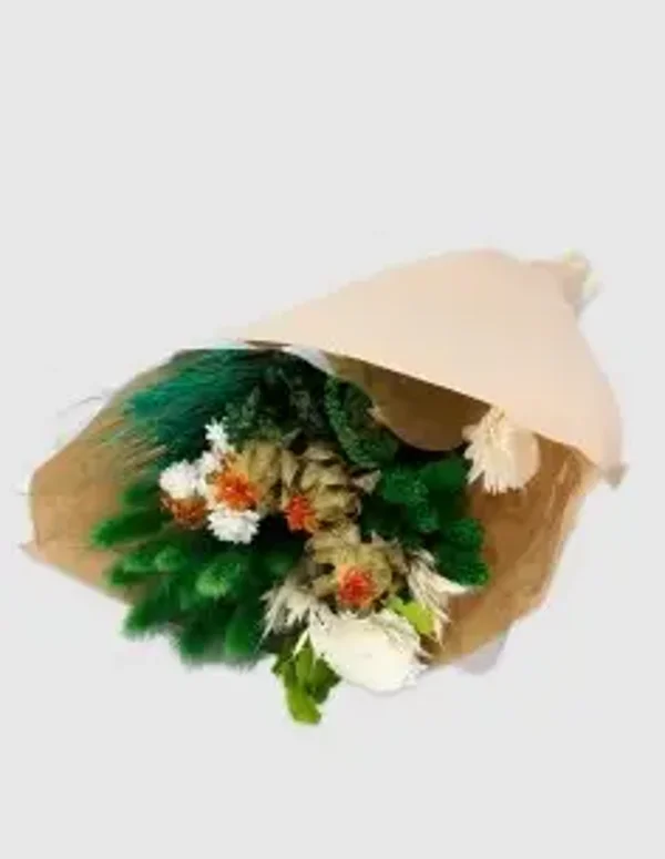 Bouquet seco redondo verde mod. B
