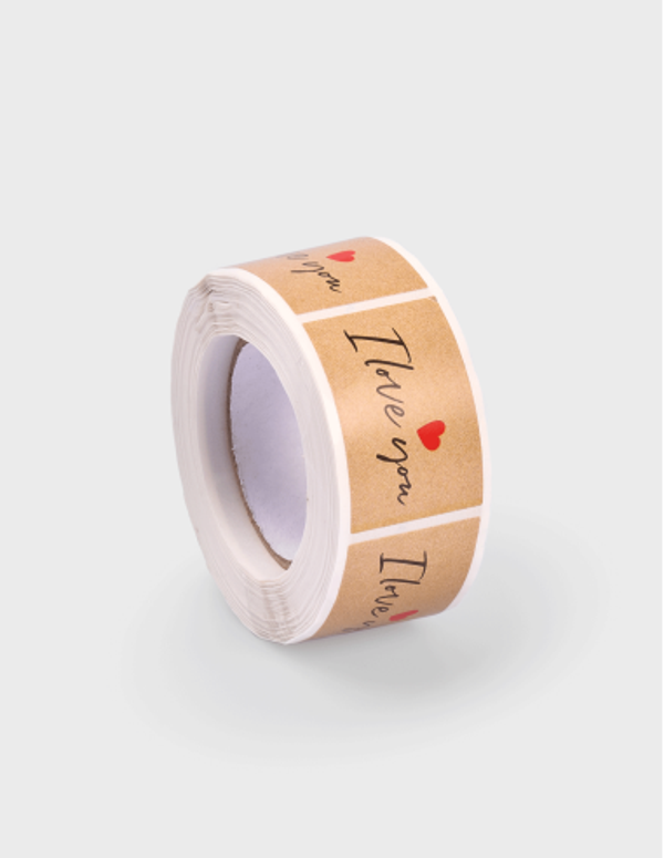 Etiqueta Papel I Love You