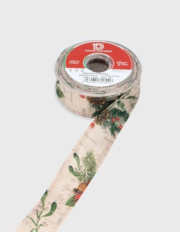 Cinta textil acebo