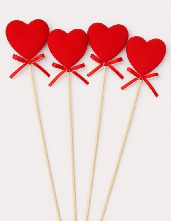 Pick corazón terciopelo