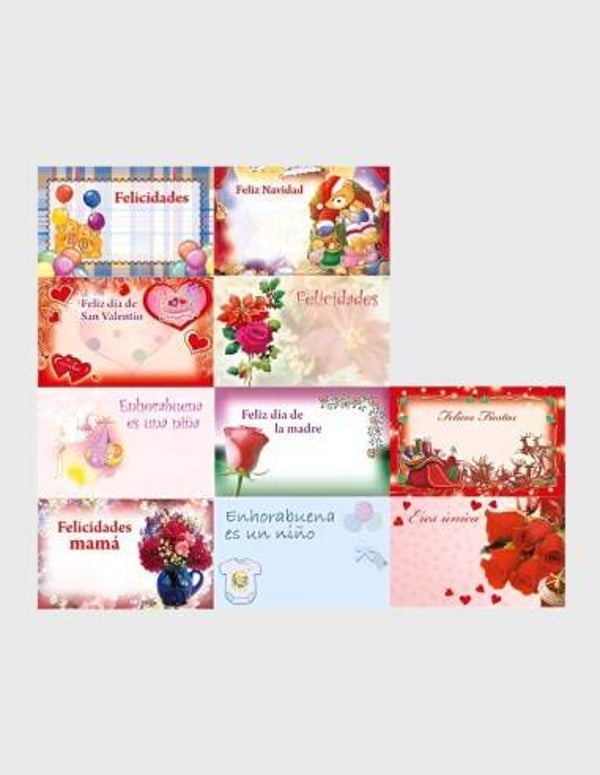 Tarjetas Brillo Modelo Surtido 1