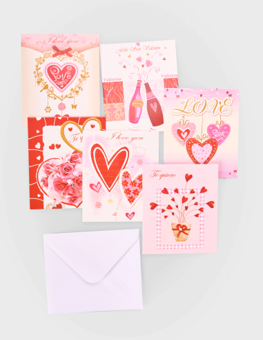 Tarjetas Libros Set San Valentín