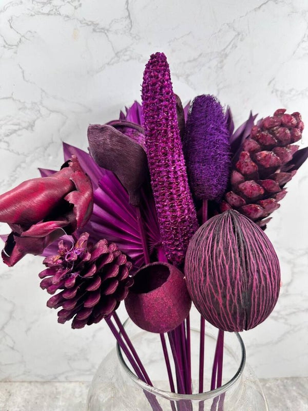 Bouquet Tropical Seco Morado