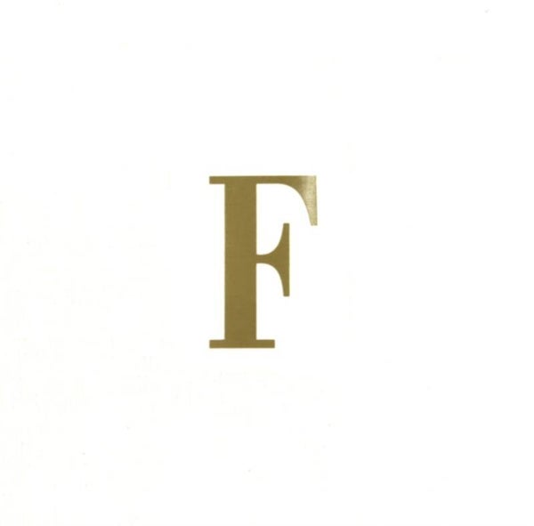 Letra adhesiva cinta corona F