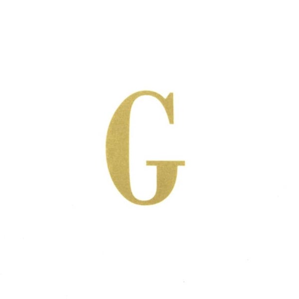 Letra adhesiva cinta corona G