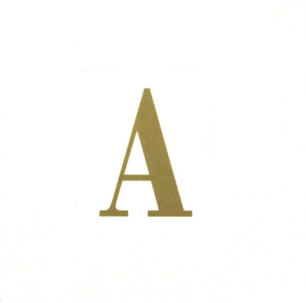 Letra adhesiva cinta corona A