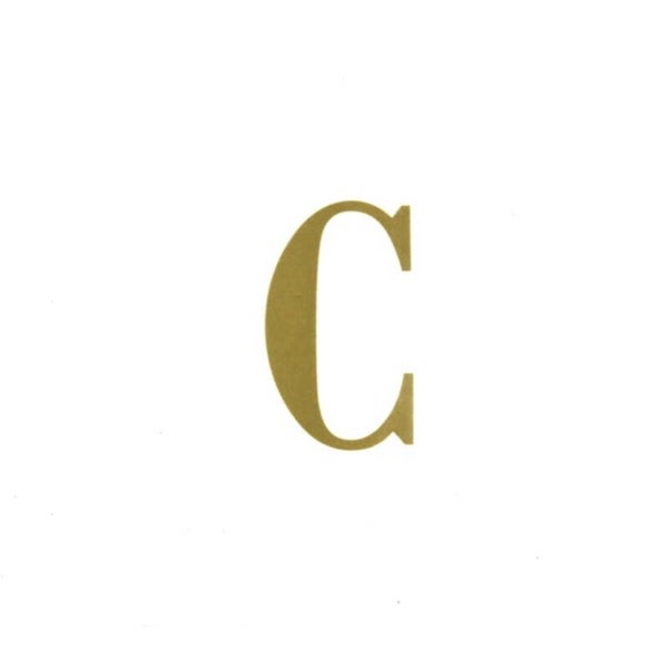 Letra adhesiva cinta corona C